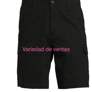 Men's Black Cargo Shorts